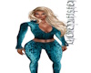 teal jumpsuit