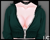 IC| Open Hoodie Emerald