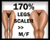 170% Leg thigh width M/F