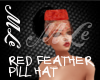 (MLe)red feather pillbox
