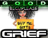 Buy Me Gifts Sign