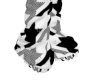 blk and white star