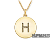 Initial "H" Gold Necklac