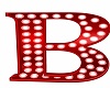 Red Sign Letter B