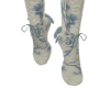 LAM Boots Blue Cream