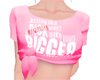 GO Pink Flat Insult Top