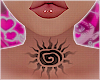 ! sun neck tattoo <33