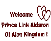 Welcome Prince Link Sign