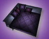 Purple platform bed