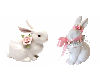 2 Sided Bunny Figures