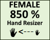 Hand Scaler 850% Female