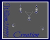 Blue VDay Jewelry Set