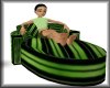 Green Slouch Chaise