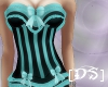 [DS]PVC CorsetSet Teal