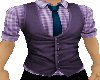 Purple vest tie