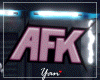CJ AFK Sign Pink