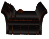 Black Satin Couch