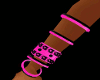 ~C Hot Pink Black Bracel