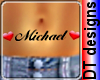 Michael hearts belly tat