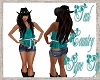 Teal Country Rope Top