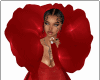 Red Gown Big Collar