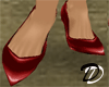 Simple Spiked Heels Red