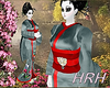 HRH Blue Silver Kimono