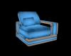CS Aza Blue Chair Left