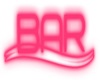 Pink bar sign neon