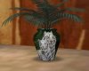 White Tigers vase & Palm