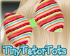 Kids Striped Hair Bow 