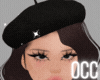 Occ. mohair beret blk