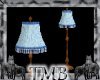 Blue Victorian Lamp