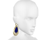 *B* Gold/Blue Earrings