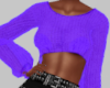 Purple Cropped Sweater