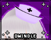 d. Nurse Hat Purple/Blac