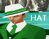 NEV GREEN AND WHITE HAT