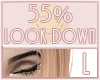 Left Eye Down 55%