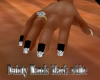 Dainty Hands black white