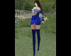 MxU- Blue Skirt+ boot