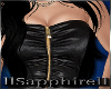 [S] Black Latex Dress