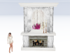 White Fireplace 