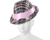 Fall Plaid Pink Hat