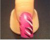 pink zebra nails