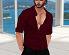 DS Maroon Open Shirt