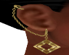 Gold Chain Ear  Pierce