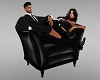 5-pose Blk Leather Chair