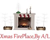 A/L  XMAS FIRE PLACE