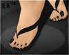 sx Black PF Sandals