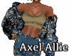 AA Blue Denim Animal Fur